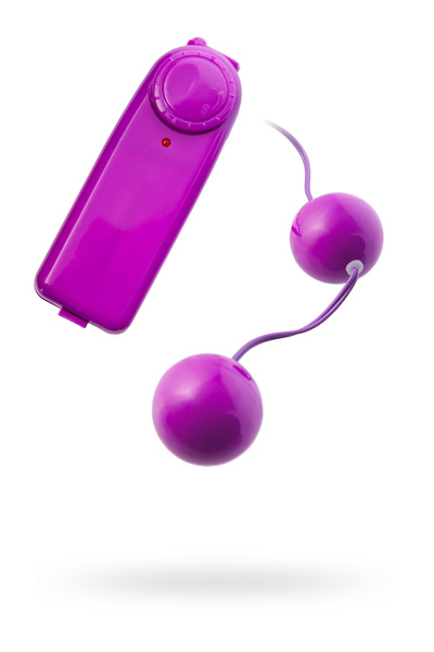 Вагинальные шарики с вибрацией фиолетовые Toyfa Basic 885007 