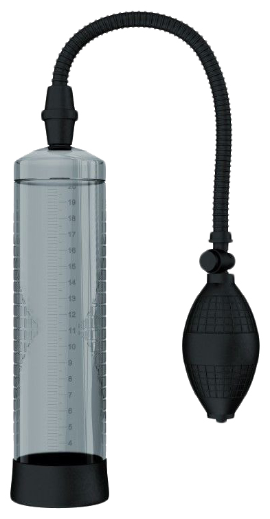 Прозрачная вакуумная помпа с грушей Сумерки богов 150304-SM (прозрачный; черный) 