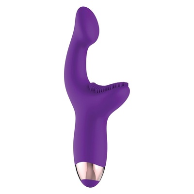Фиолетовый массажёр для G-точки G-Spot Pleaser - 19 см. Фиолетовый Adam & Eve 