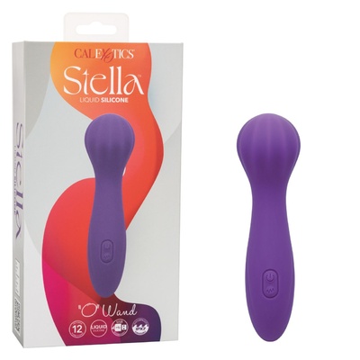 Вибромассажер California Exotic Novelties Stella Liquid Silicone “O” Wand (фиолетовый) 