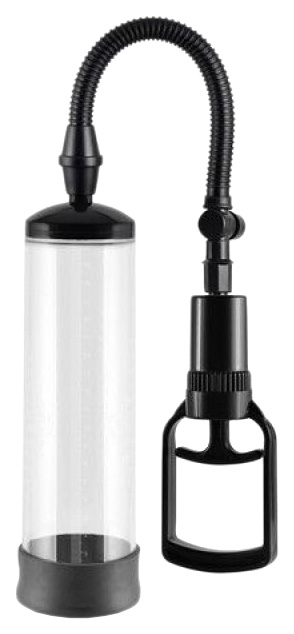 Вакуумная помпа с черным вкладышем Maximizer Worx VX1 Power Pro Pump 20,3 см LoveToy 361016-01 (прозрачный; черный) 