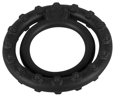 Чёрное кольцо для пениса Steely Cockring Orion (черный) 