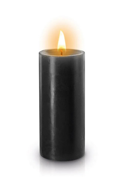 Черная низкотемпературная свеча для ваксплея Fetish Tentation 