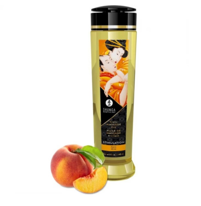 SHUNGA Массажное масло возбуждающее с ароматом персика STIMULATION - 240 мл. Канада 