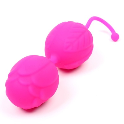 Вагинальные шарики Оки- Чпоки, смещен центр тяжести,11 х 3,2 х 3,2 см, с петлей, розовый Оки-Чпоки 