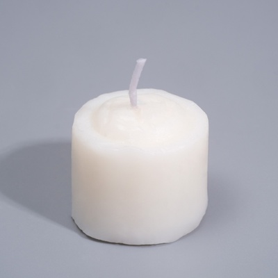 Белая свеча для БДСМ «Роза» из низкотемпературного воска Сима-Ленд (белый) 