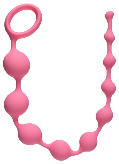Анальная цепочка long pleasure chain pink 35 см Lola Toys (розовый) 