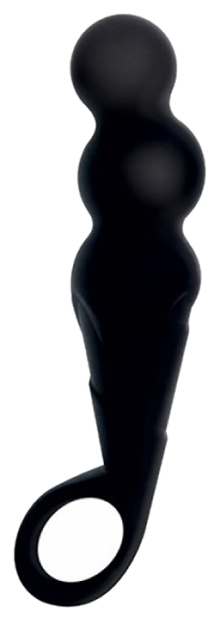Чёрный анальный стимулятор ASSY THE MAGGOT SILICONE 14,5 см Toyz4lovers (черный) 