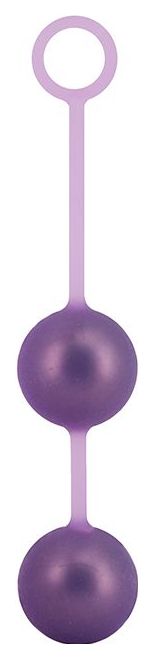 Вагинальные шарики в силиконовой оболочке Seven Creations Weighted Kegel Balls (фиолетовый) 