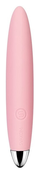 Розовый компактный вибростимулятор клитора Daisy 12,5 см Svakom 