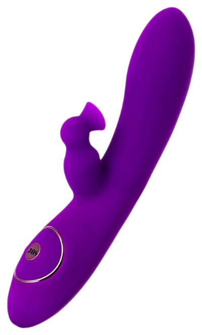Фиолетовый вибратор с вакуумной стимуляцией клитора JUM 21 см JOS 