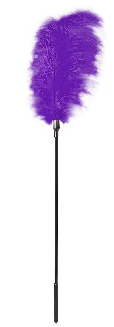 Тиклер Blush Novelties Large Feather Tickler с большим фиолетовым пером 65 см (фиолетовый) 