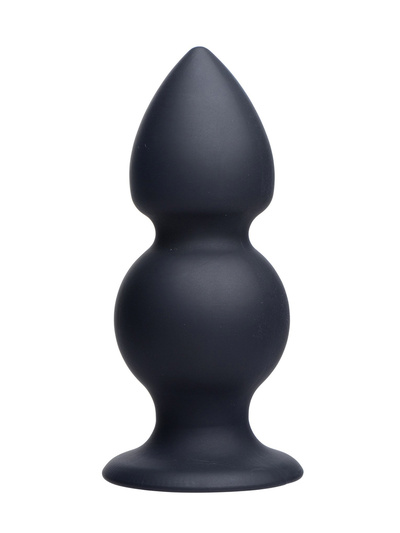 Анальная пробка с двумя шариками 14 см Tom of Finland (черный) 