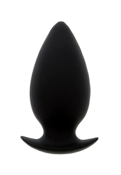 Большая чёрная анальная пробка BOOTYFUL ANAL PLUG LARGE BLACK 10 см Dream Toys (черный) 