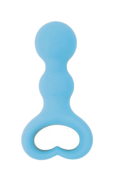 Анальная пробка голубая 6,5 см Bior toys (голубой) 