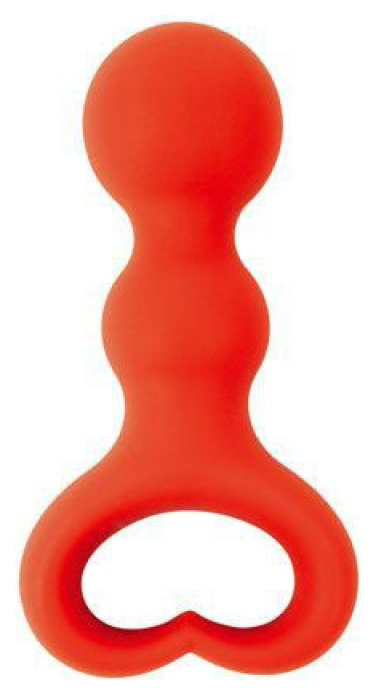Анальная пробка красная 6,5 см Bior toys (красный) 