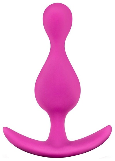Розовая фигурная анальная пробка Luxe Explore 11,4 см Blush Novelties (розовый) 