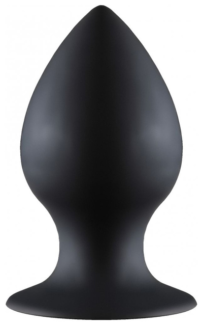 Чёрная анальная пробка Thick Anal Plug XL 13 см Lola Toys (черный) 