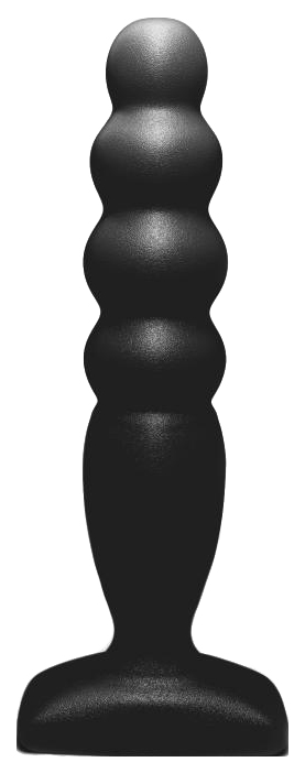 Чёрный анальный стимулятор Large Bubble Plug 14,5 см Lola Toys (черный) 