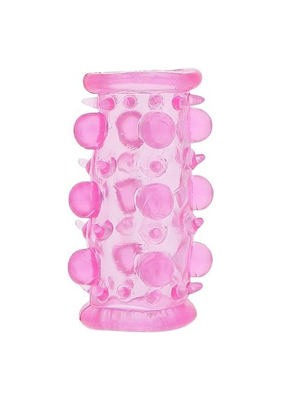 Насадка Tonga Jelly Joy Lust Cluster Pink с шипами и шишечками розовый 