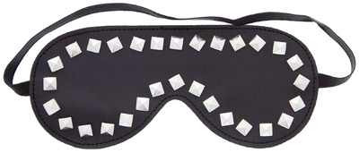 Маска Blush Novelties Studded Eye Mask из полиуретана (черный) 