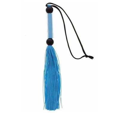 Мини-плеть Blush Novelties Silicone Flogger Whip из силикона и акрила 25,6 см голубой 
