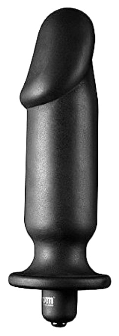 Анальный вибратор-фаллос Silicone Vibrating Anal Plug 15,2 см XR Brands (черный) 