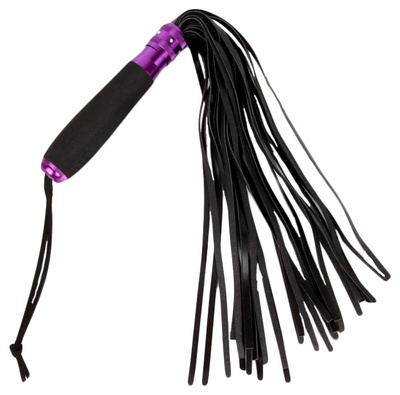 Флоггер Notabu с черно-фиолетовой металлической ручкой 45 см черный NTB-80456 