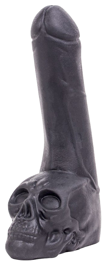 Огромный фаллоимитатор с черепом cock with skull от o-product, 28.5 см O-Products (черный) 