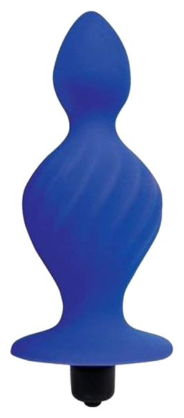 Фиолетовая анальная вибровтулка конической формы 10 см Bior toys (фиолетовый) 