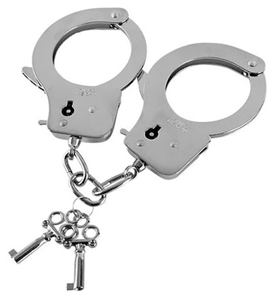 Наручники Blush Novelties Metal Handcuffs металлические с ключами (серебристый) 