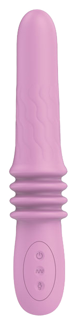 Розовый вибратор Susie с возвратно-поступательными движениями 25,2 см Baile 