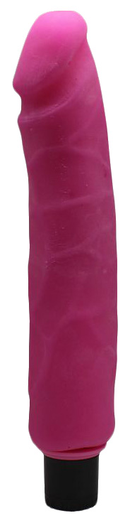 Розовый вибратор из ультраскин 22,5 см Eroticon 