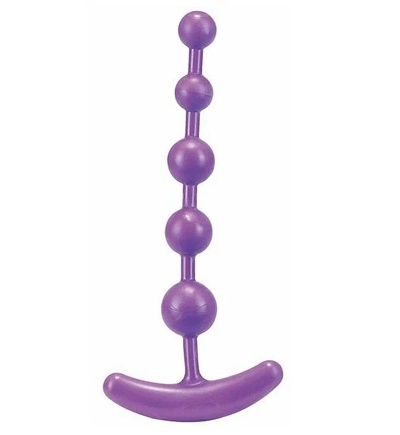 Анальная цепочка PURE ANAL BEADS 15,2 см Seven Creations (фиолетовый) 