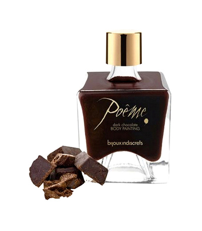Краска для тела POEME DARK CHOCOLATE с ароматом шоколада 50 мл. Bijoux Indiscrets 