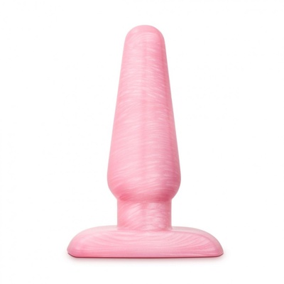 Розовая анальная пробка B Yours Medium Cosmic Plug - 11,4 см. Blush Novelties (розовый) 