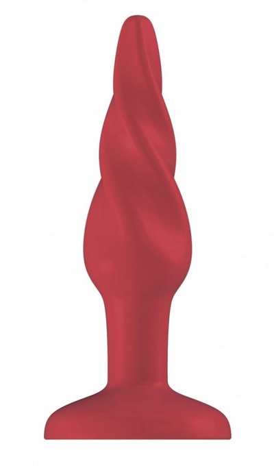 Красная анальная пробка Butt Plug Rounded 3 Inch - 7,6 см. Shots Media BV (красный) 