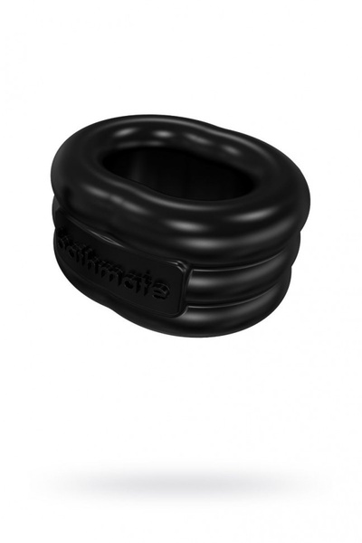 Чёрное эрекционное виброкольцо Stretch Bathmate (черный) 