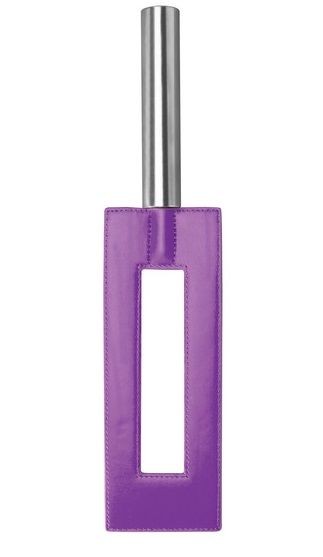 Фиолетовая шлёпалка Leather Gap Paddle - 35 см. Shots Media BV (фиолетовый) 