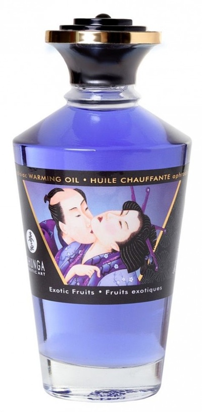 Массажное интимное масло с ароматом экзотических фруктов - 100 мл. Shunga 
