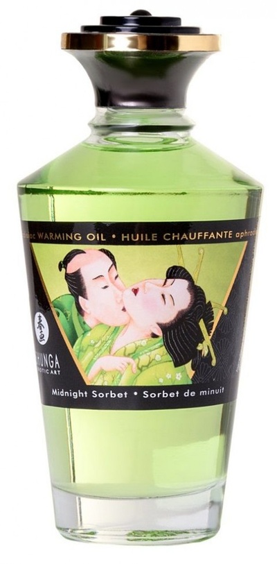 Массажное интимное масло с ароматом щербета - 100 мл. Shunga 