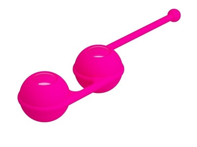 Ярко-розовые вагинальные шарики Kegel Tighten Up III Baile (ярко-розовый) 