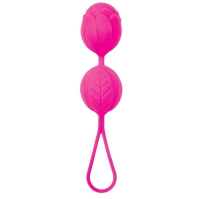 Розовые вагинальные шарики с петелькой для извлечения A-toys (розовый) 