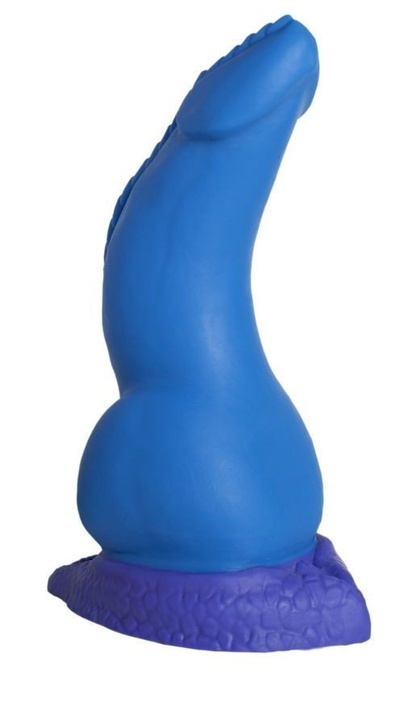 Синий фаллоимитатор "Дракон Эглан Large" - 26 см. Erasexa 