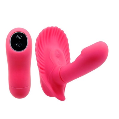 Клиторальный стимулятор с вагинальной пробкой Fancy Clamshell Baile (розовый) 