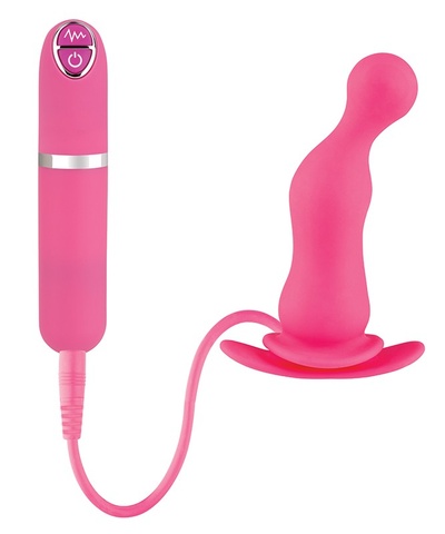 Розовая вибровтулка Dash Butt Plug With Mini Controller II - 9 см. NMC (розовый) 