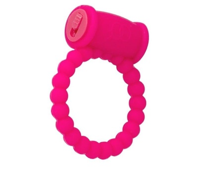 Розовое виброкольцо на пенис A-toys из силикона (розовый) 