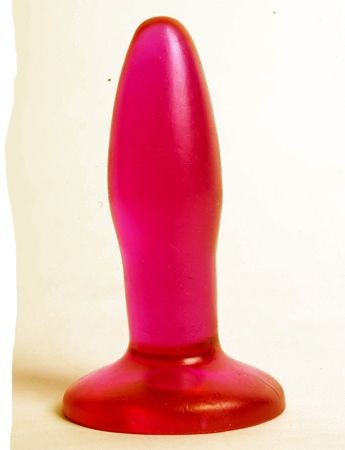 Розовая анальная пробка с широким основанием - 10 см. 4sexdream (розовый) 