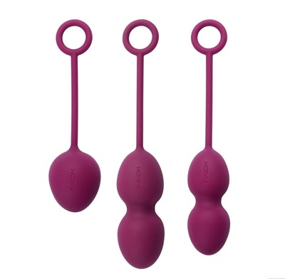 Набор фиолетовых вагинальных шариков Nova Ball со смещенным центром тяжести Svakom (фиолетовый) 