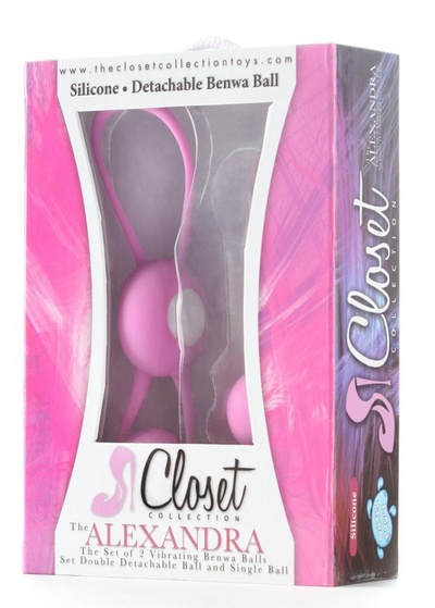 Комплект вагинальных шариков THE ALEXANDRA BEN WA BALLS Closet Collection (розовый) 